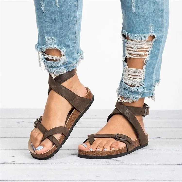 Toe Loop Flats Sandals (3)