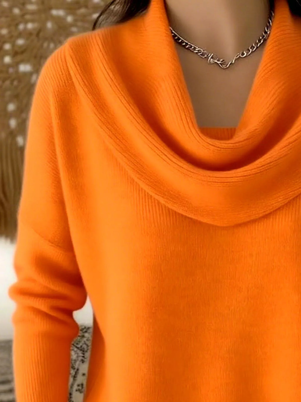 Drape Neck Long Sleeve Knit Top (10)
