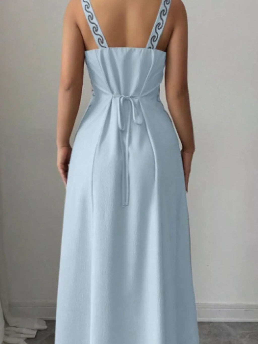 Floral Sleeveless Maxi Dress Side Slit (9)