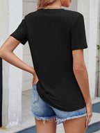 Round Neck Short Sleeve T-shirt (9)