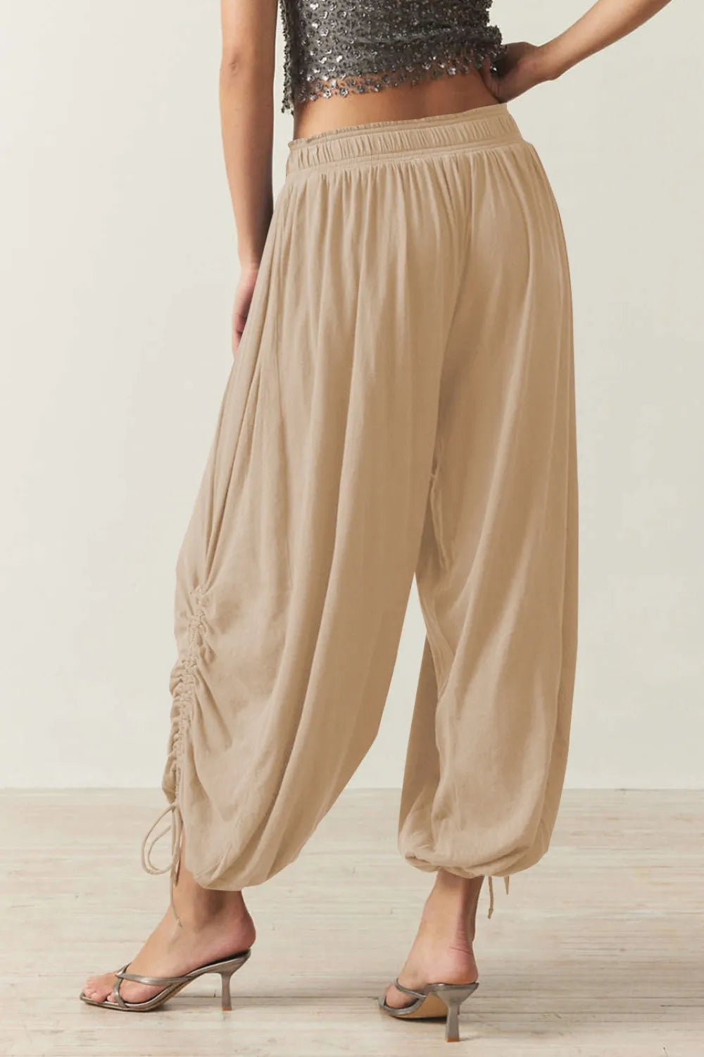 Drawstring Ruched Pants (13)