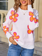 Floral Crew Neck Sweater (17)