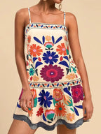 Floral Print Sleeveless Mini Dress (3)