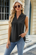 Eyelet Johnny Collar Tank (6)
