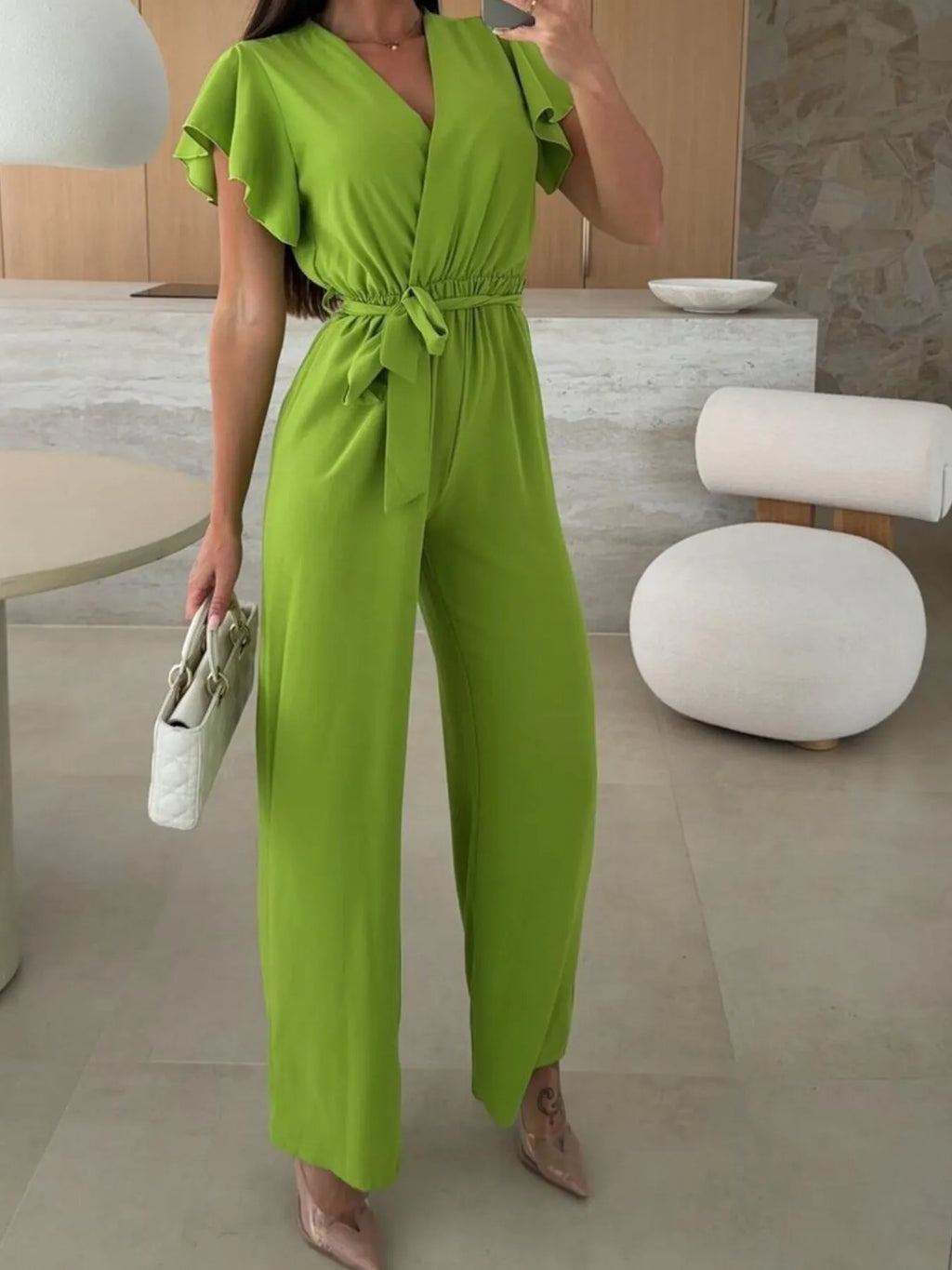 Surplice Wide Leg Belted Jumpsuit (8)