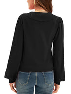 Collared Long Sleeve Button Down Cardigan (6)