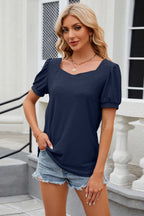 Eyelet Short Sleeve T-shirt (11)