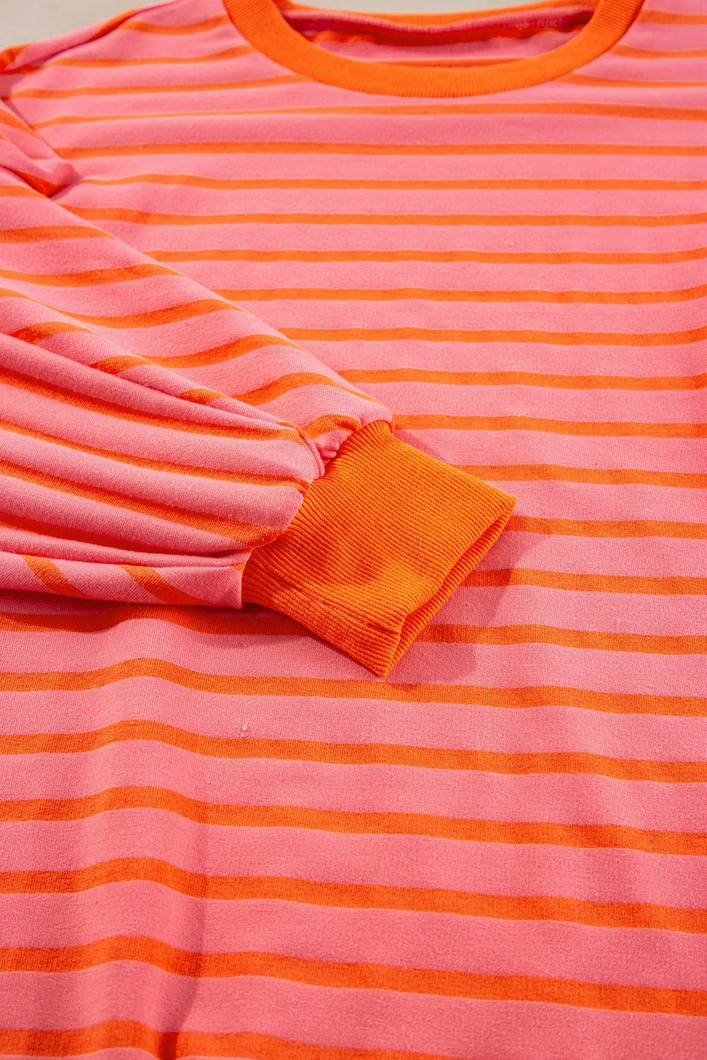 Striped Dropped Shoulder Long Sleeve Sweatshirt (9)
