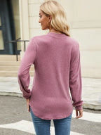 Round Neck Long Sleeve T-shirt (2)