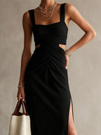Ruched Cut-out Midi Dress (8)