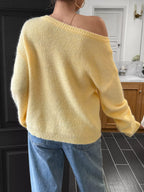 One Shoulder Ribbed Knit Sweater (10)