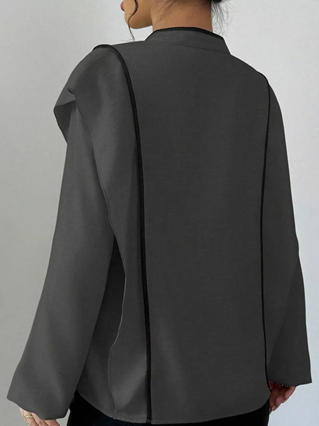 Chinese-style Mandarin Collar Blouse (24)