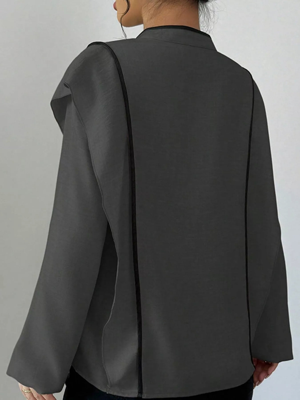 Chinese-style Mandarin Collar Blouse (24)
