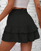 Ruffle Layered High Waist Casual Skort (5)