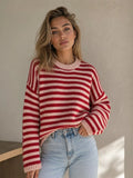 Striped Crew Neck Sweater