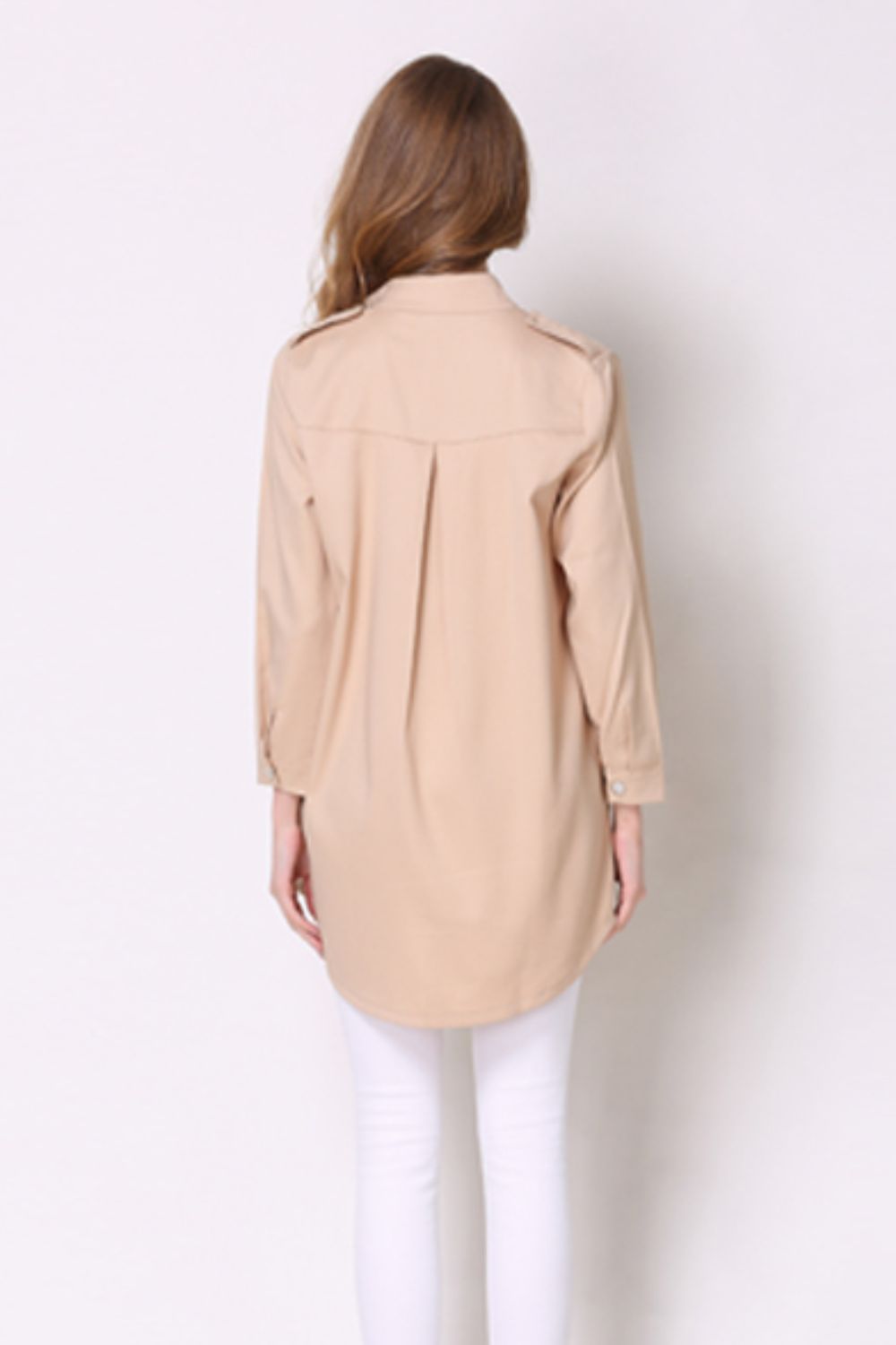 Full Size Open Front Longline Trench Coat (2)