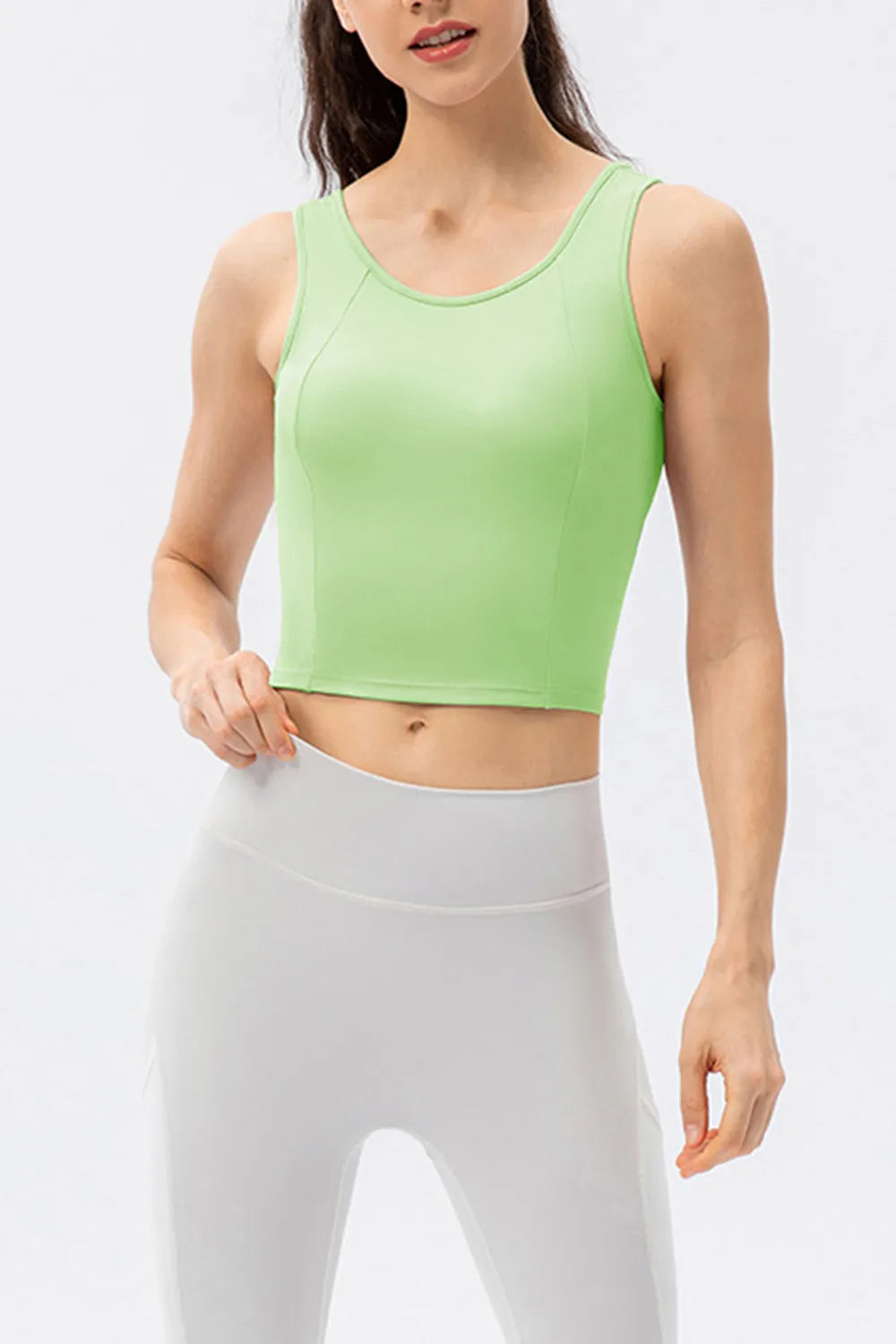 Round Neck Wide Strap Active Tank (7)