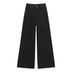 Black High Waisted Wide Leg Jeans photo 2