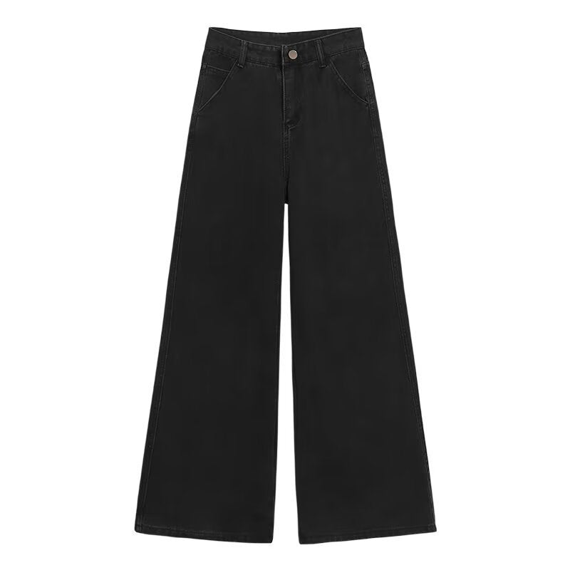 Black High Waisted Wide Leg Jeans photo 2
