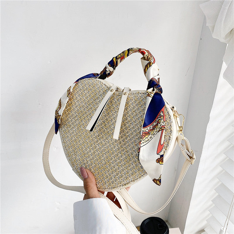 Straw Silk Scarf Spring Simple Shoulder Messenger Phone Bag variant CJNS216176001AZ