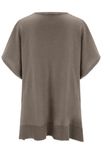 Slit V-neck Half Sleeve Knit Top (6)