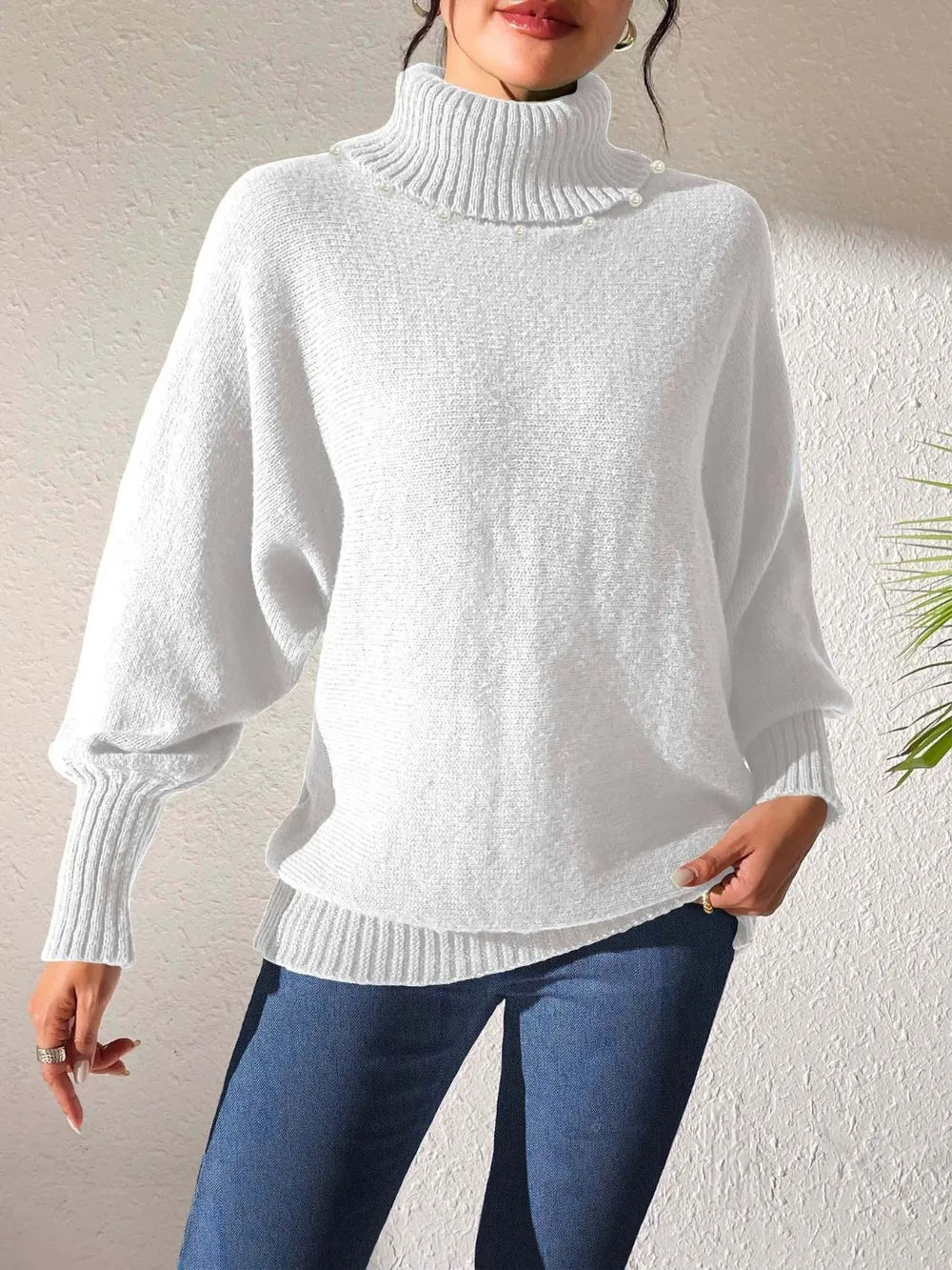 Turtleneck Long Sleeve Sweater (6)