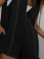 Half Zipped Hooded Sleeveless Romper (19)