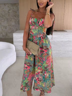 Printed Tie-strap Midi Dress (12)