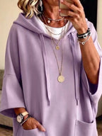 Full Size Drawstring Oversized Front Pockets Hoodie Plus (21)