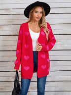 Heart Open Front Long Sleeve Cardigan (6)