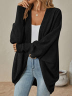 Open Front Batwing Sleeve Cardigan (16)