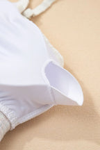 Textured Contrast Banding Bikini High Waist 2pcs Swimsuit (26)