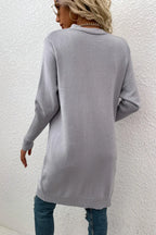 Open Front Long Sleeve Cardigan Pockets (8)