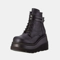 Pu Leather Lace-up Wedge Boots (5)
