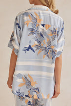 Printed Button Up Shirt Pants Set (7)