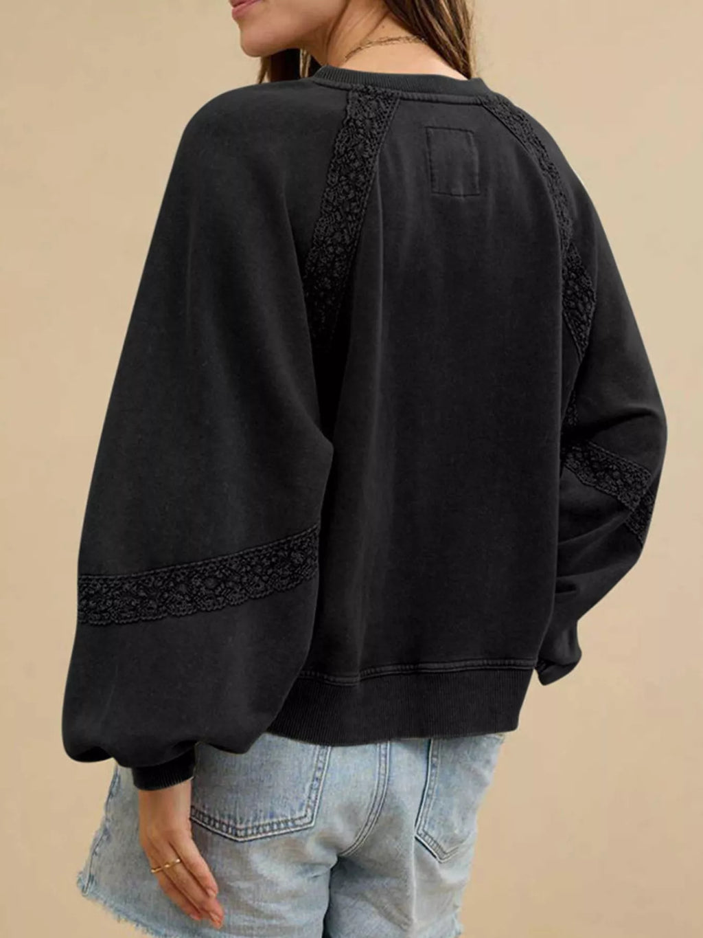 Notched Raglan Sleeve Sweatshirt (17)