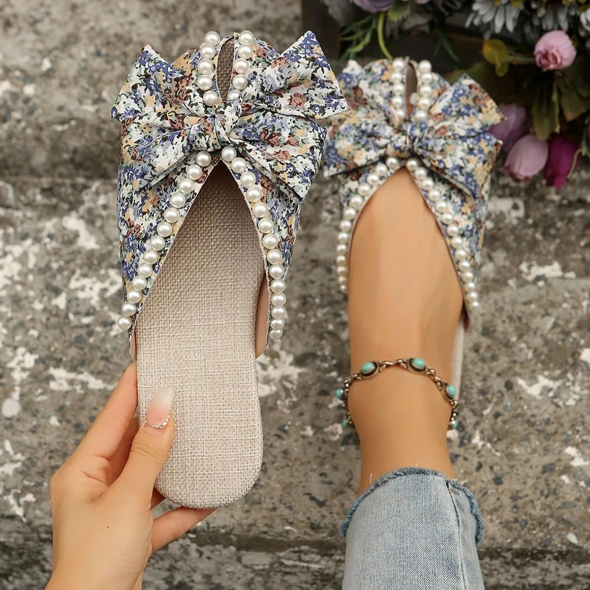Round Toe Flats Sandals (5)