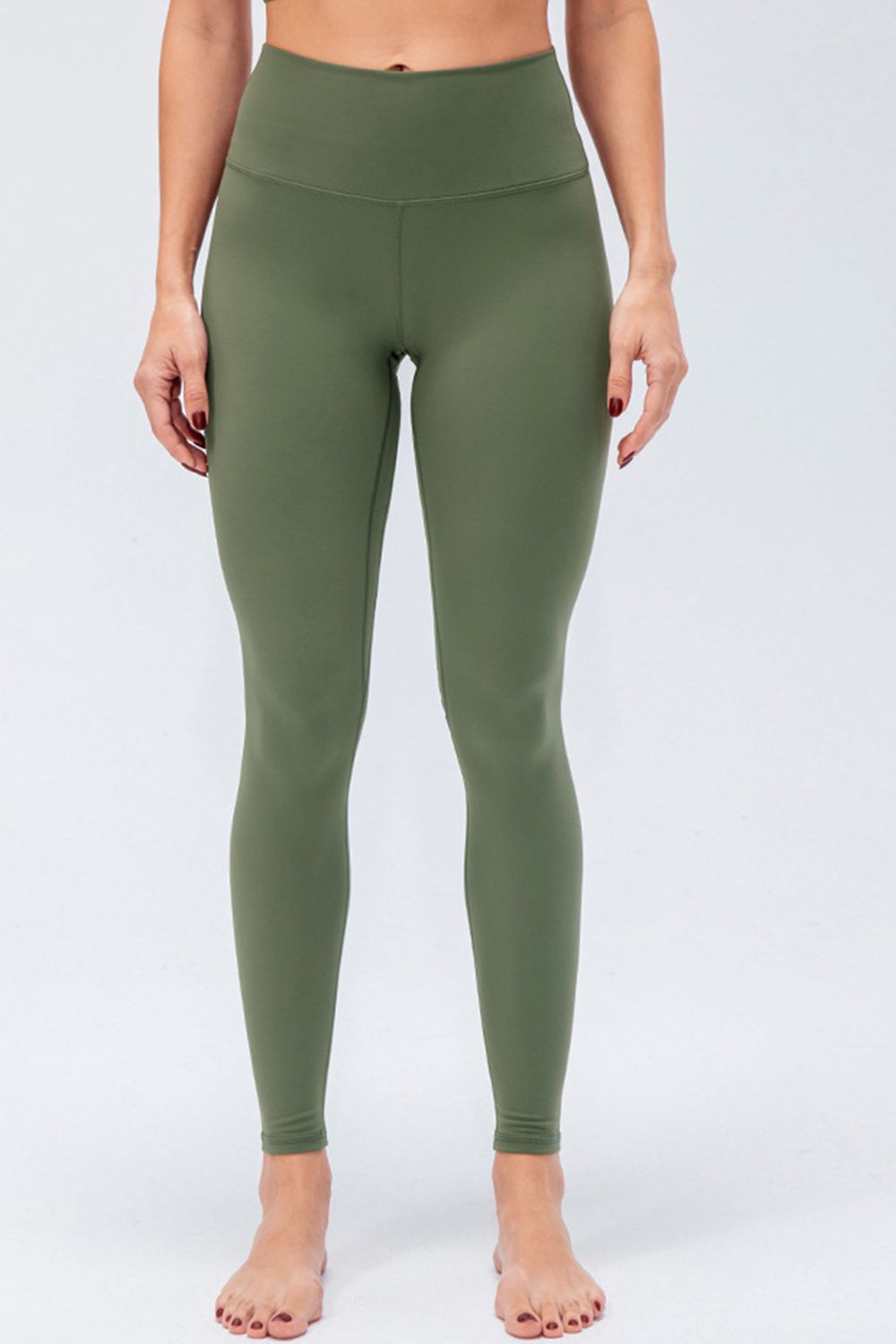 Wide Waistband Slim Fit Active Leggings (2)