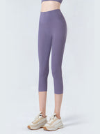 Wide Waistband Cropped Sports Leggings (14)