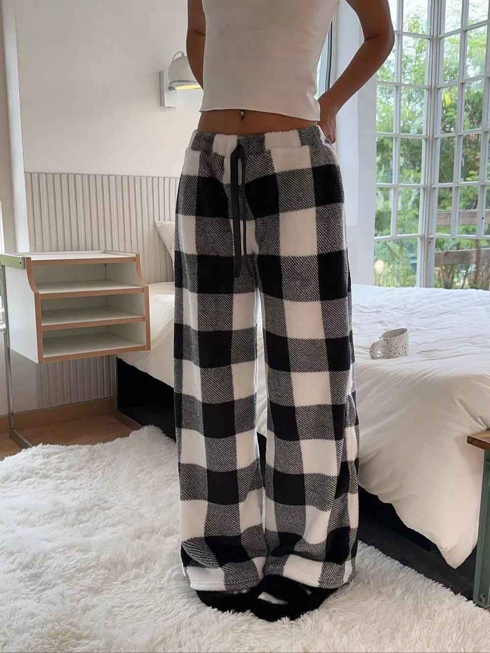 Leopard Wide Leg Plush Pants (13)