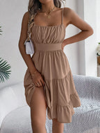Smocked Back Tiered Cami Dress (12)