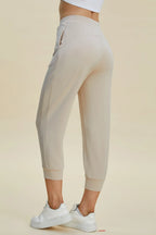 Full Size Air Scuba Drawstring High Waist Cropped Pants (8)