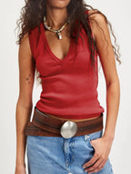 V-neck Wide Strap Tank (20)