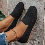 Mesh Round Toe Flat Slip-ons (2)