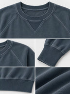 Crew Neck Raglan Sleeve Sweatshirt (33)