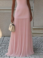 Full Size Sleeveless Top Pleated Maxi Skirt Set Plus (4)