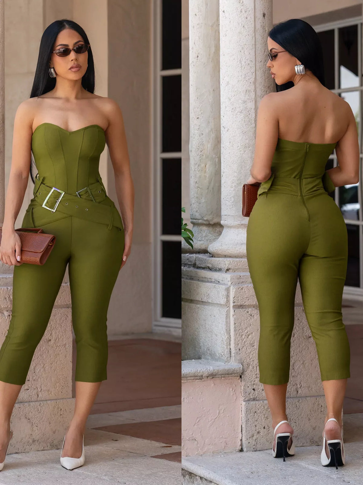 Belted Tube Skinny Jumpsuit (3)