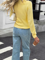 Button-front Ribbed Long Sleeve Cardigan (14)