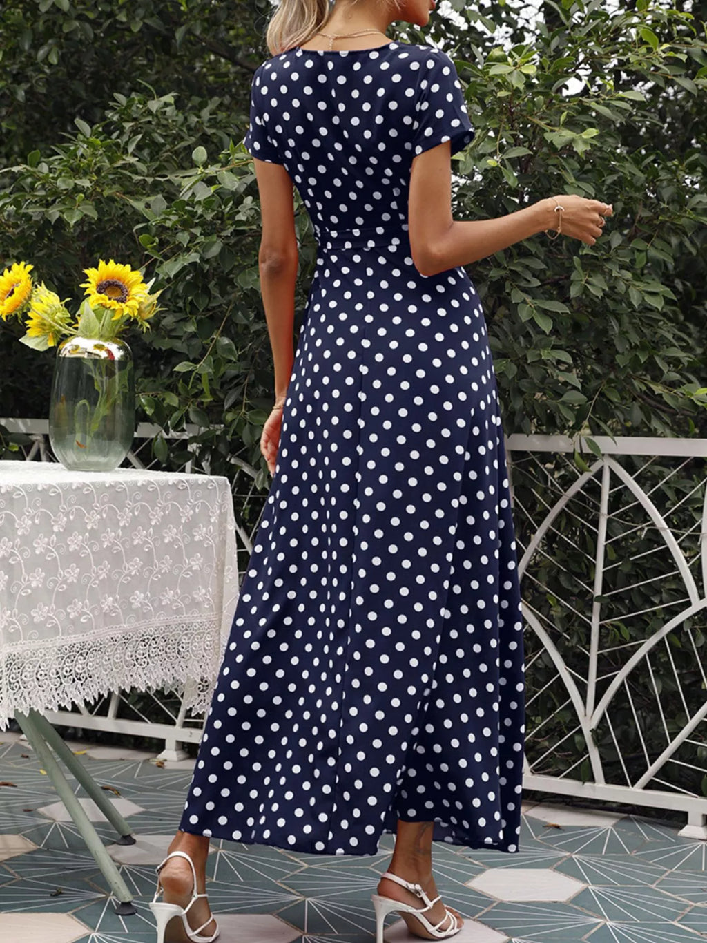 Polka Dot Wrap Maxi Dress (12)