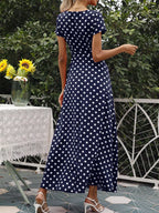 Polka Dot Wrap Maxi Dress (12)
